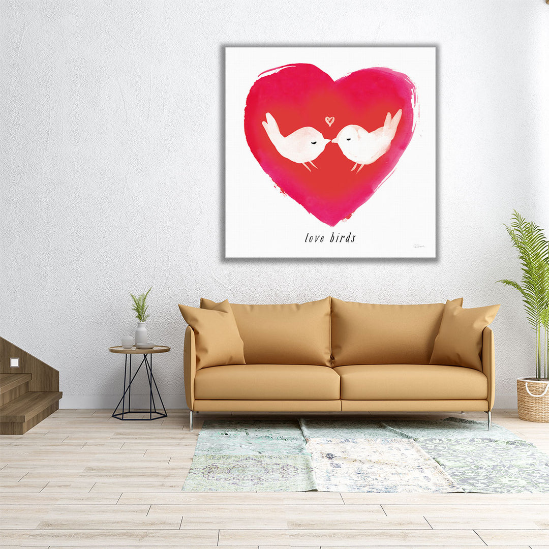 Love Birds - Canvas Print Wall Art