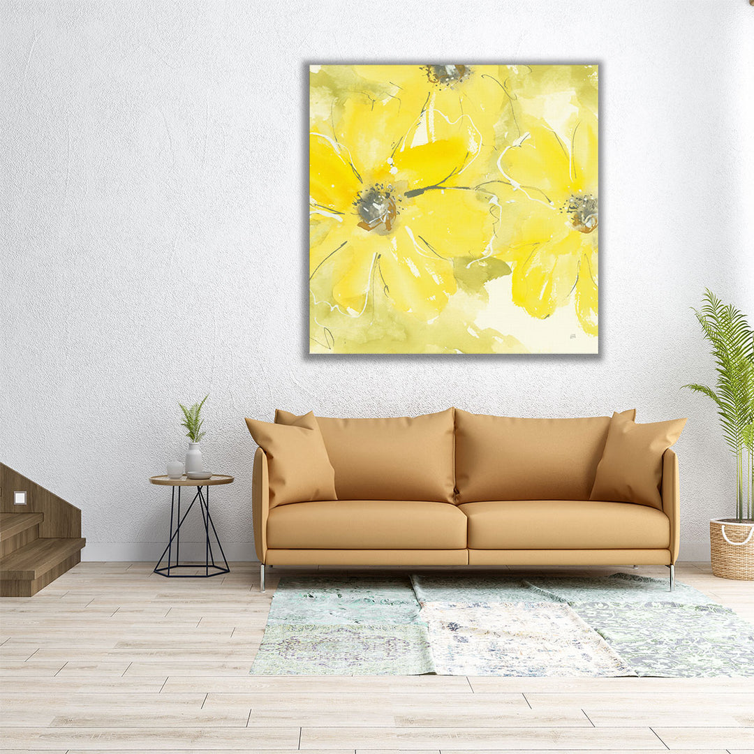 Sunshine Cosmos II - Canvas Print Wall Art