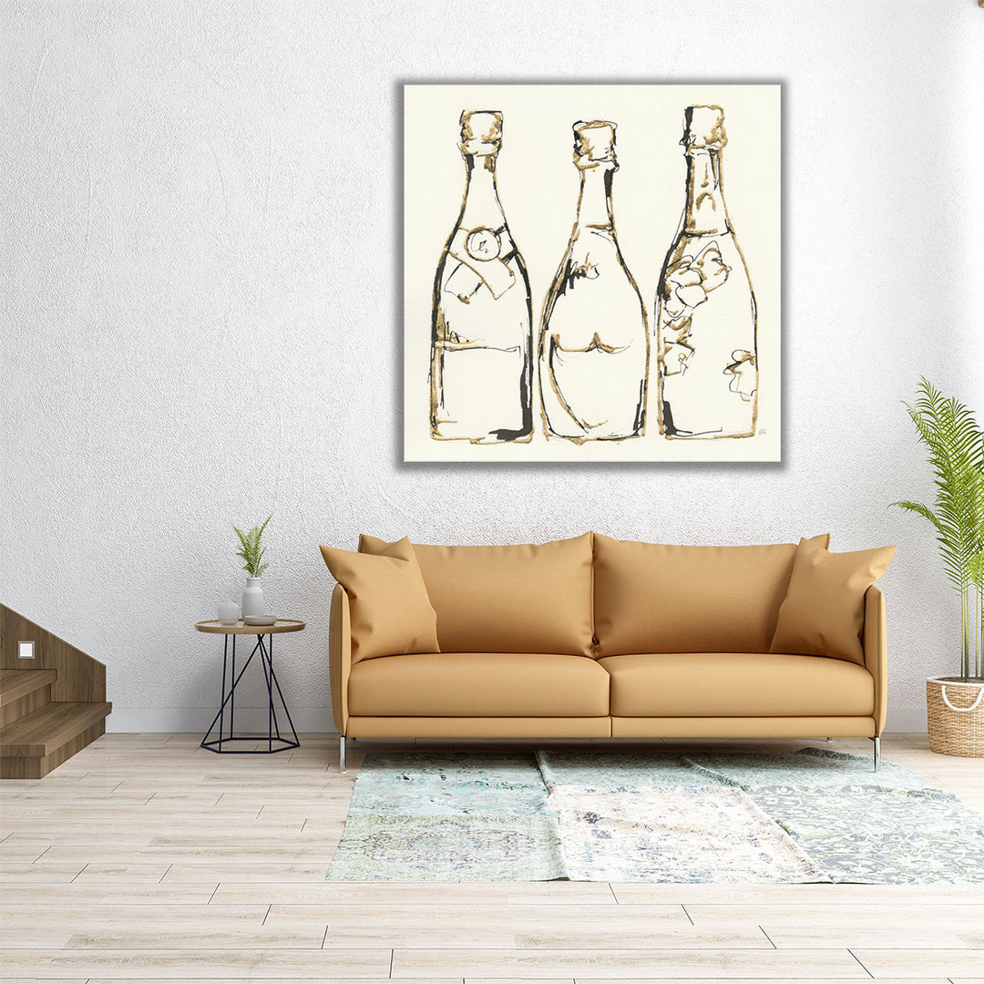 Champagne is Grand III - Canvas Print Wall Art