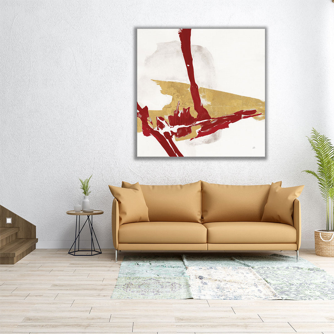 Red Gold IV - Canvas Print Wall Art