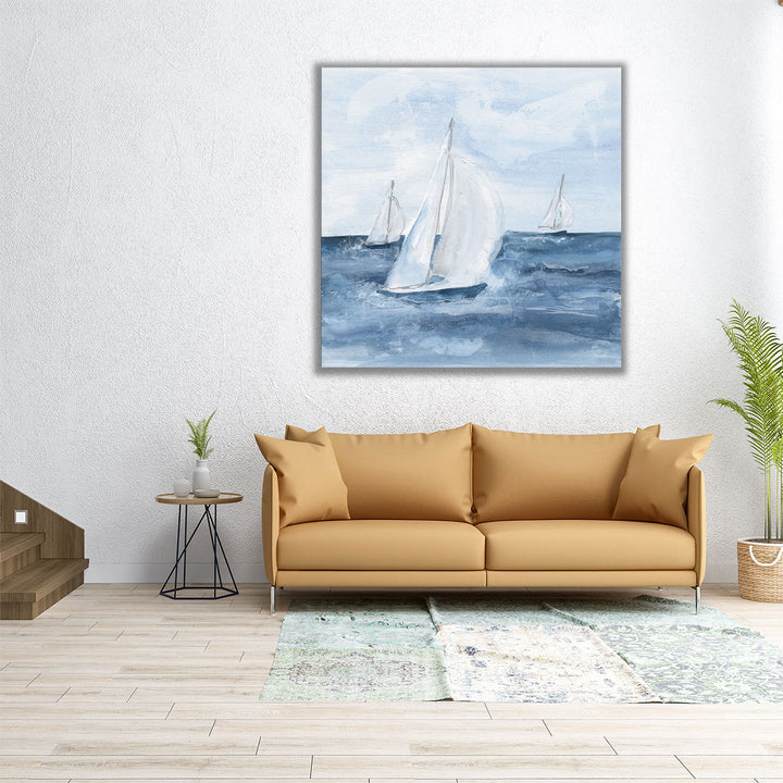 Sailboats V - Canvas Print Wall Art