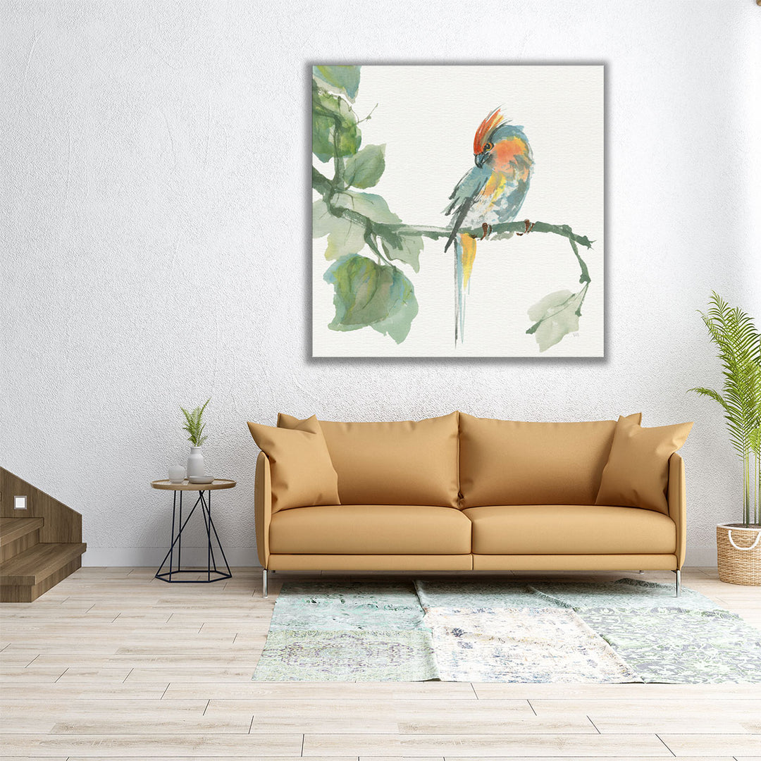 Crested Cockatoo - Canvas Print Wall Art