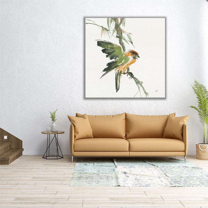 Formosan Firecrest - Canvas Print Wall Art