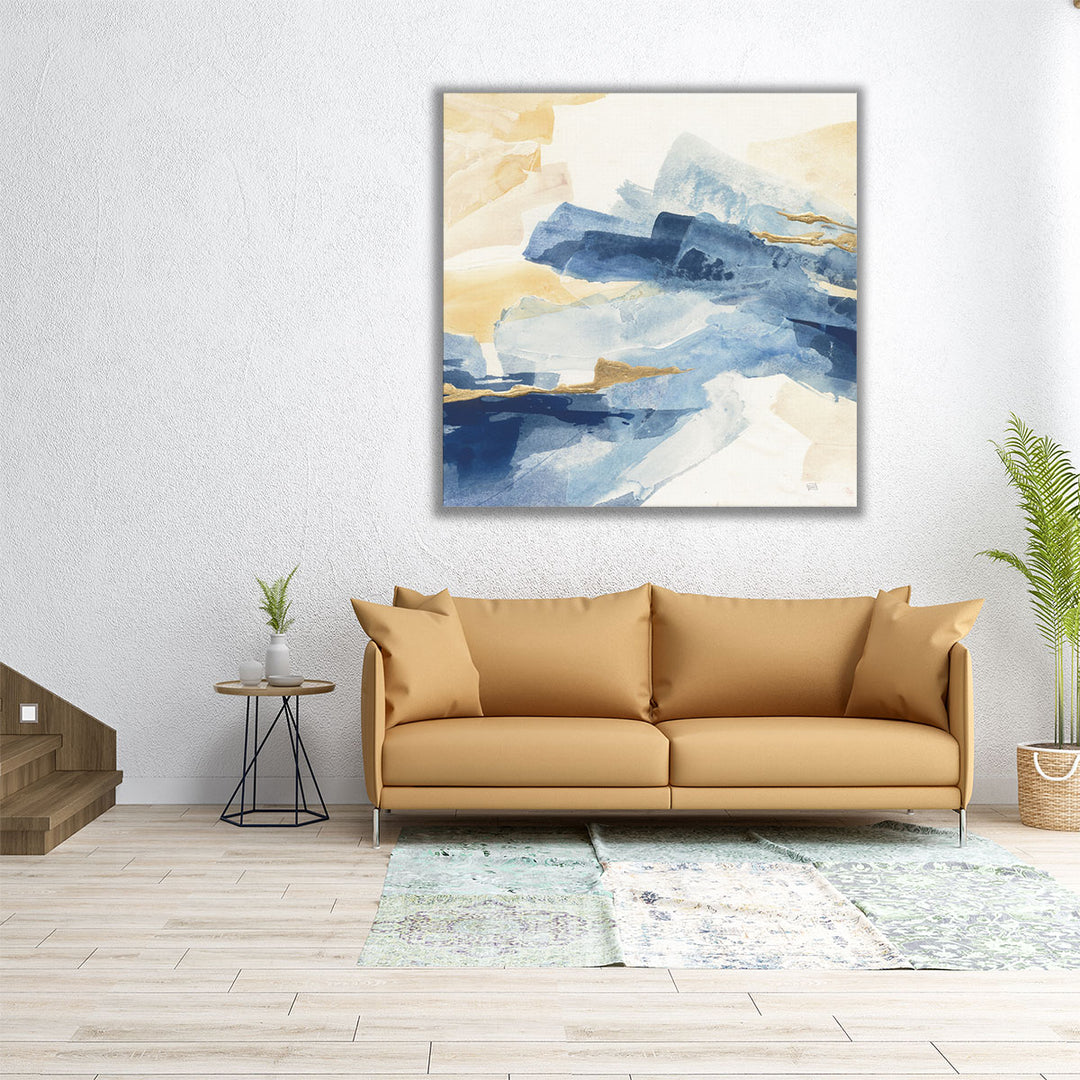 Gilded Indigo I - Canvas Print Wall Art