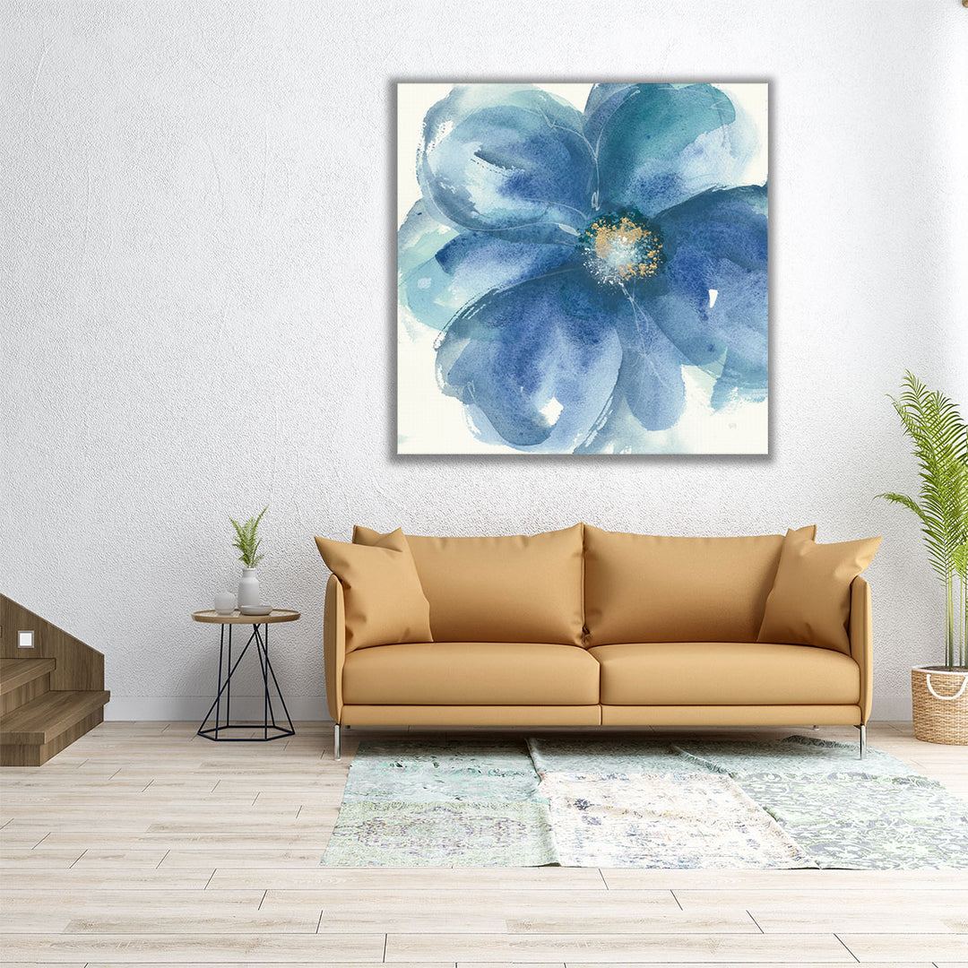 Indigo Mint III - Canvas Print Wall Art