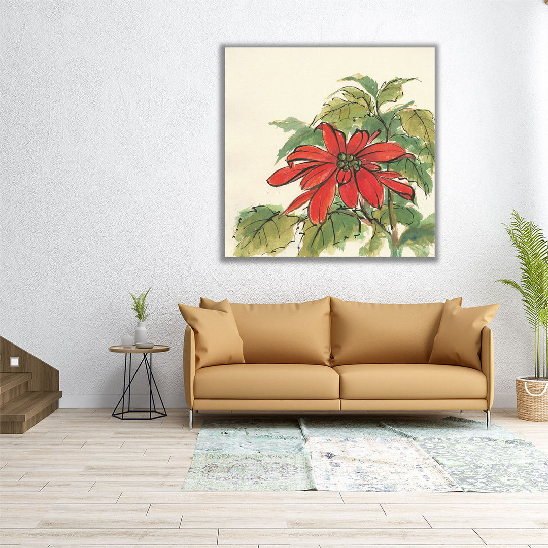 Poinsettia I - Canvas Print Wall Art