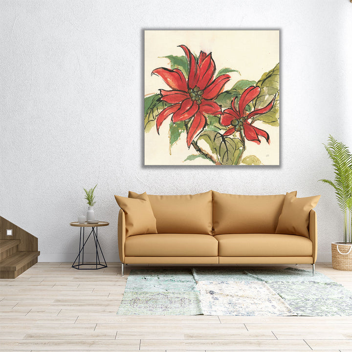 Poinsettia II - Canvas Print Wall Art