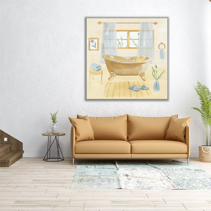 Golden Bath II - Canvas Print Wall Art