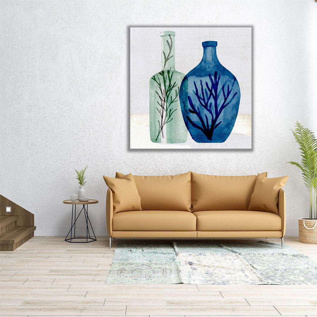 Sea Glass Vase I - Canvas Print Wall Art