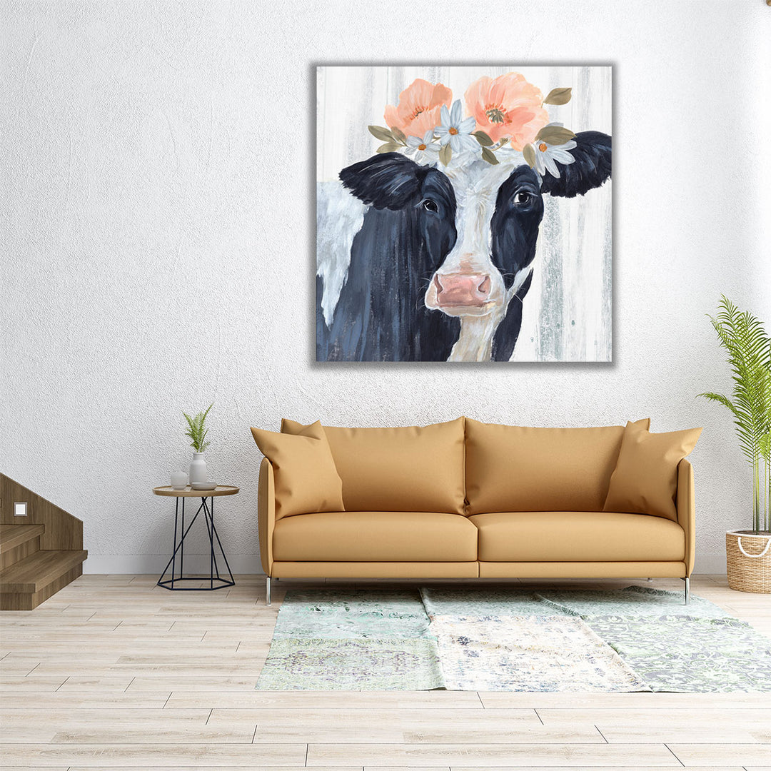 Susie in Flowers I - Canvas Print Wall Art