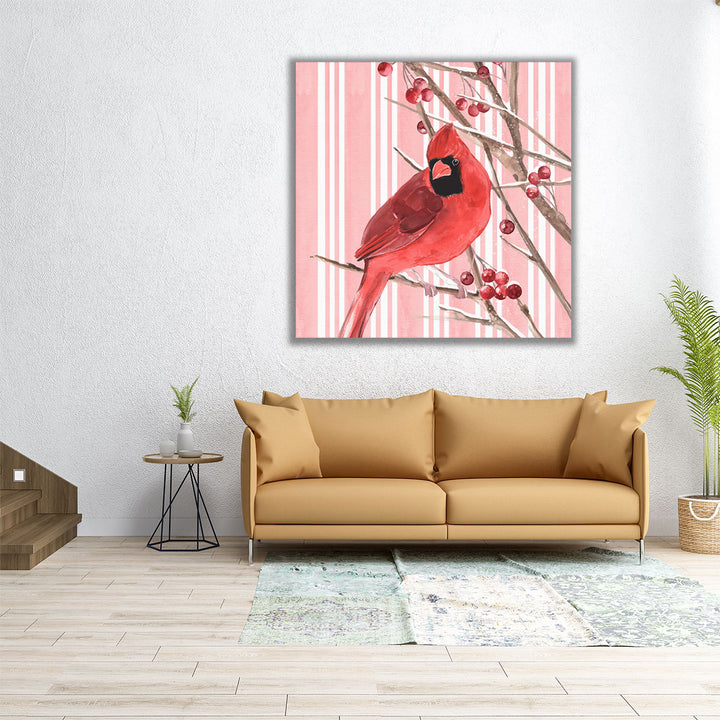 Winter Cardinal I - Canvas Print Wall Art