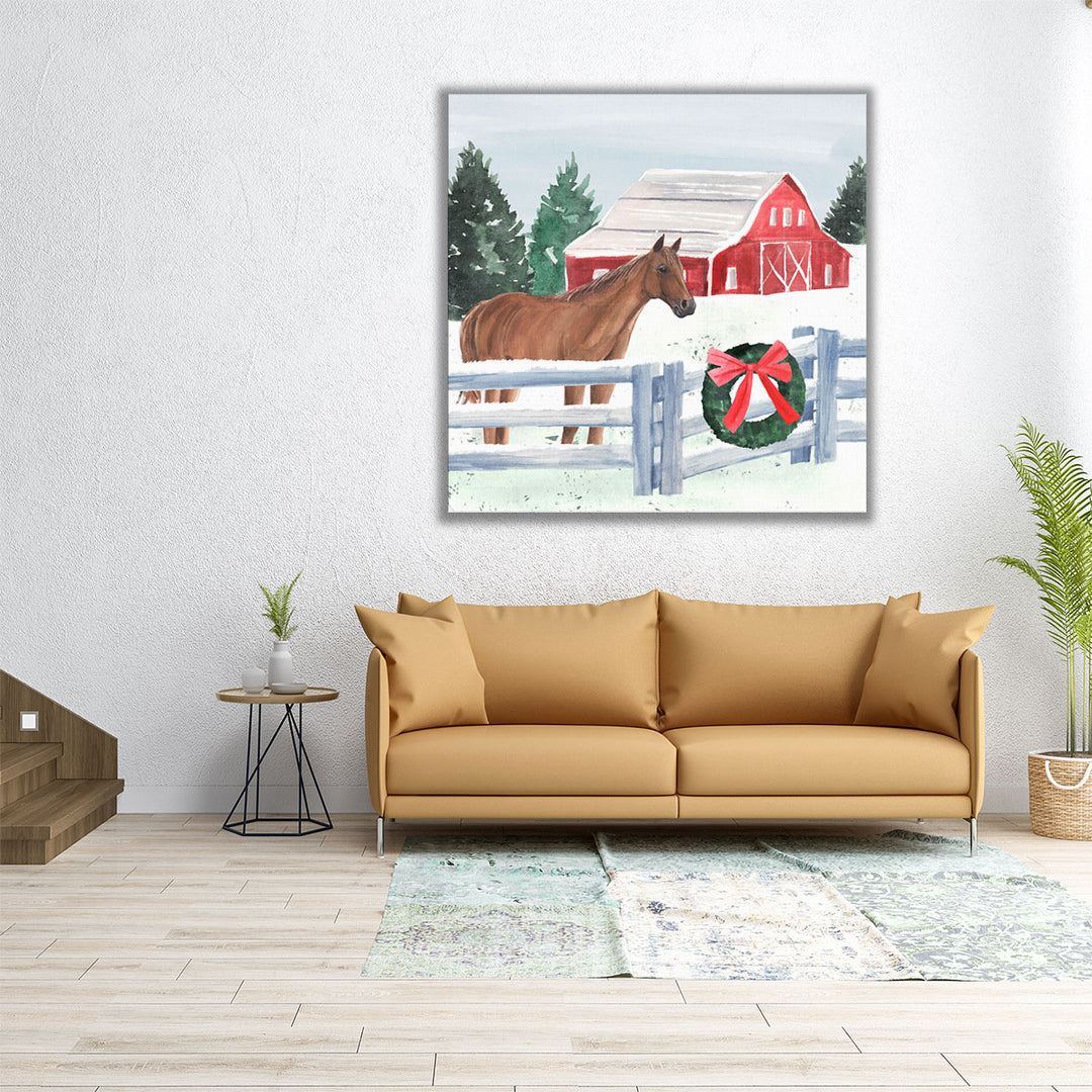 Christmas Farm I - Canvas Print Wall Art