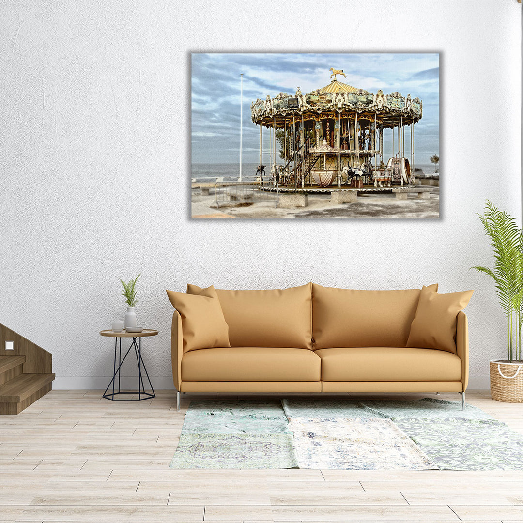 Arcachon Carousel - Canvas Print Wall Art