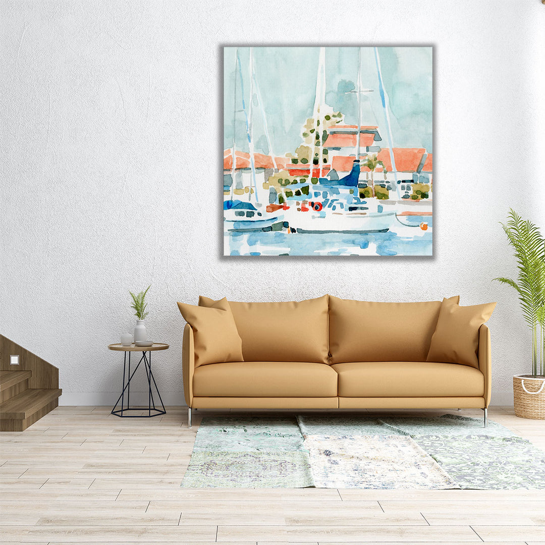 Beach Town Summer I - Canvas Print Wall Art