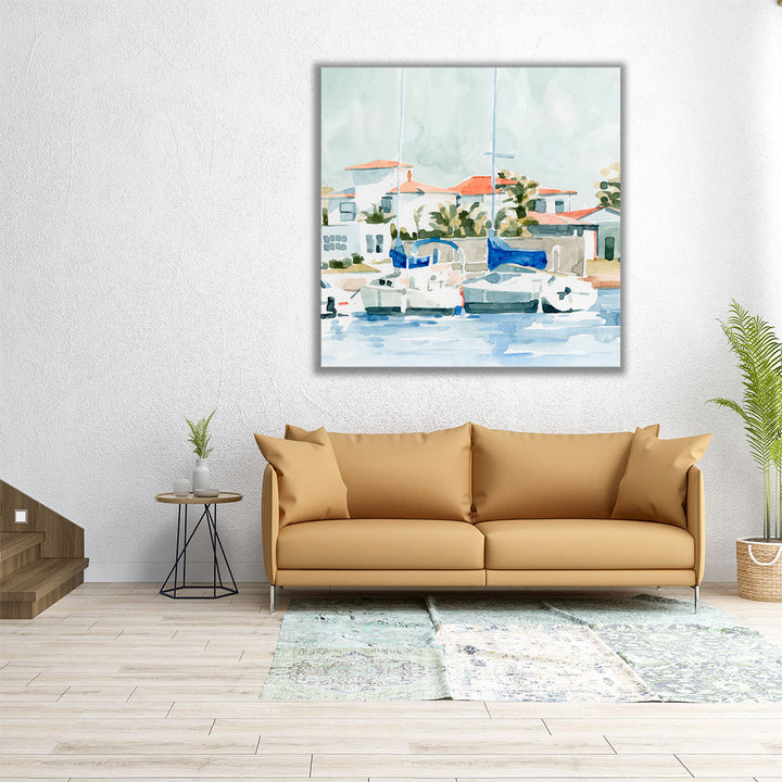 Beach Town Summer II - Canvas Print Wall Art