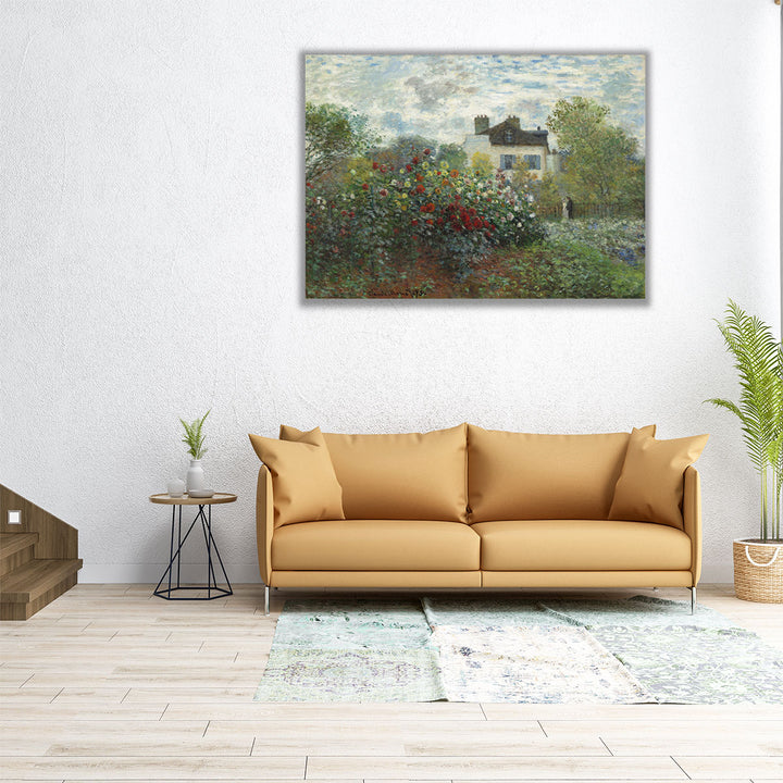 The Artist's Garden in Argenteuil, 1873 - Canvas Print Wall Art