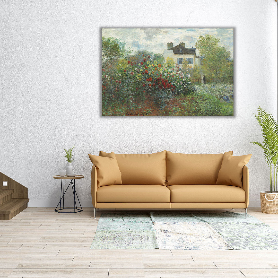 The Artist's Garden in Argenteuil, 1873 - Canvas Print Wall Art