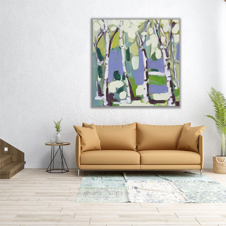 Birch in Summer II - Canvas Print Wall Art