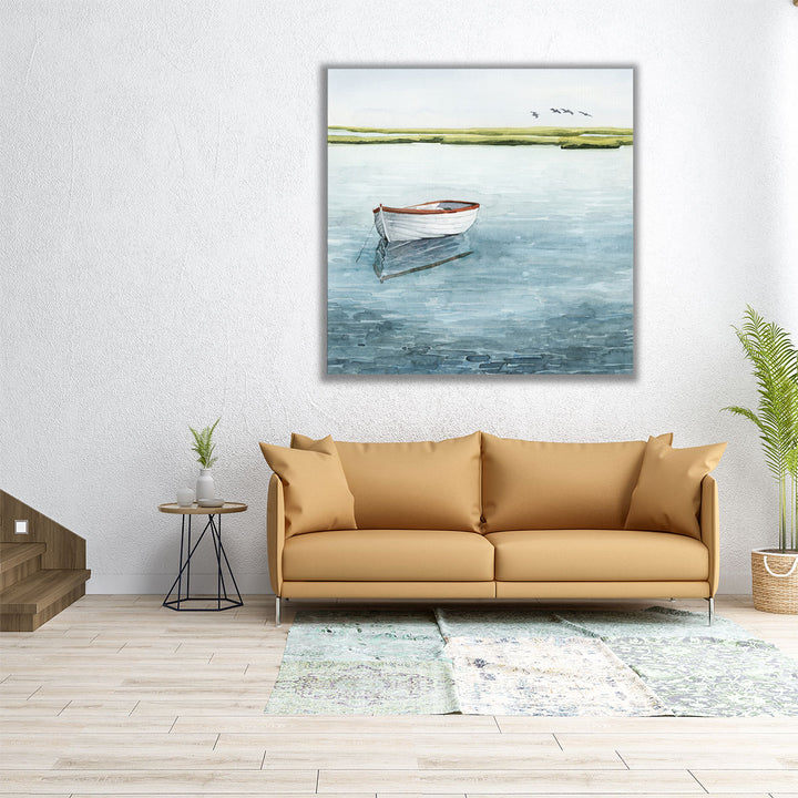 Anchored Bay I - Canvas Print Wall Art