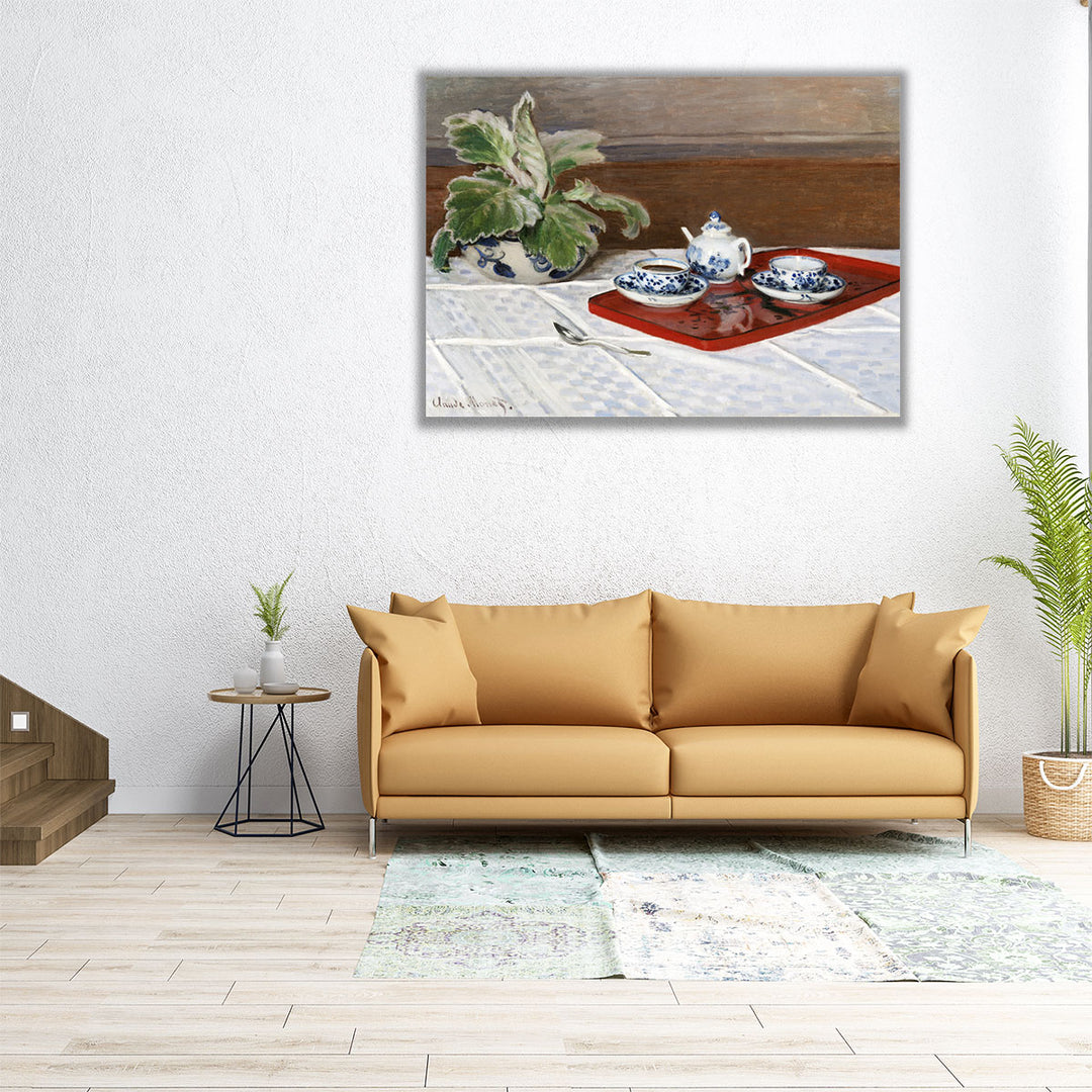 24x18 Canvas Print - green foliage art