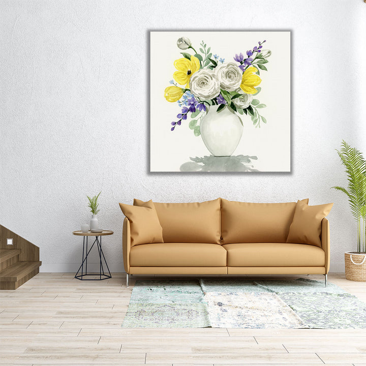 Bouquet Shadows I - Canvas Print Wall Art