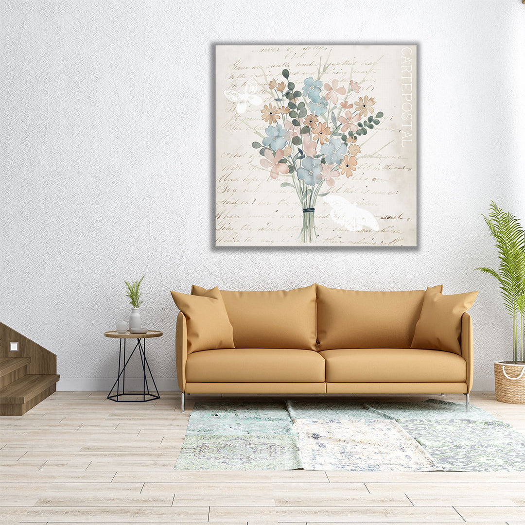 Fleurs Pastel I - Canvas Print Wall Art