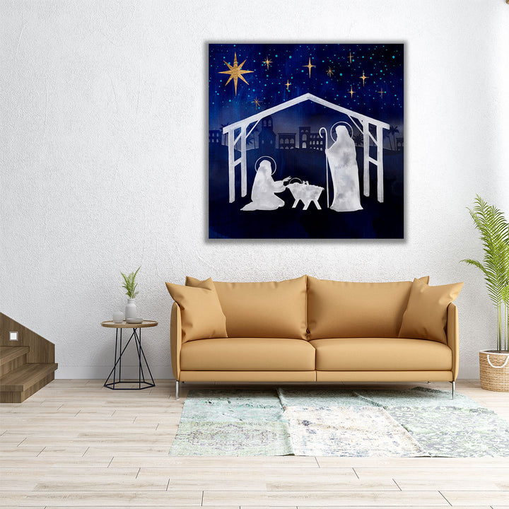 Midnight Star Of Bethlehem I - Canvas Print Wall Art