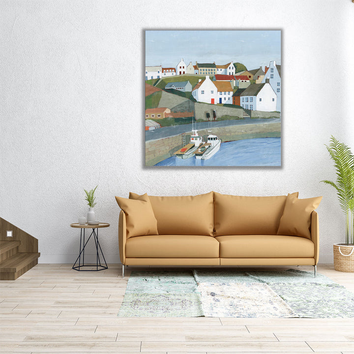 Old Coast Town I - Canvas Print Wall Art