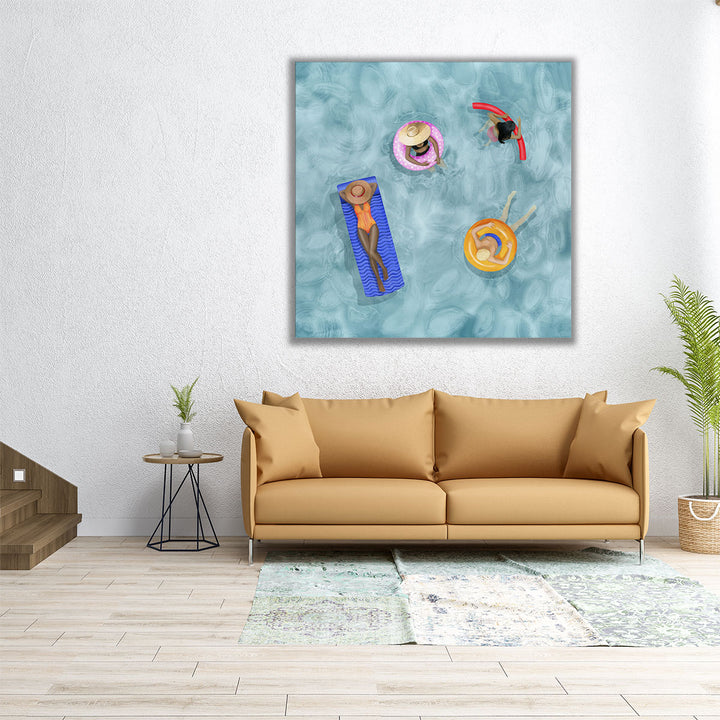 Poolside I - Canvas Print Wall Art