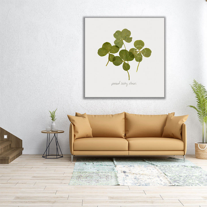 Pressed Clover I - Canvas Print Wall Art