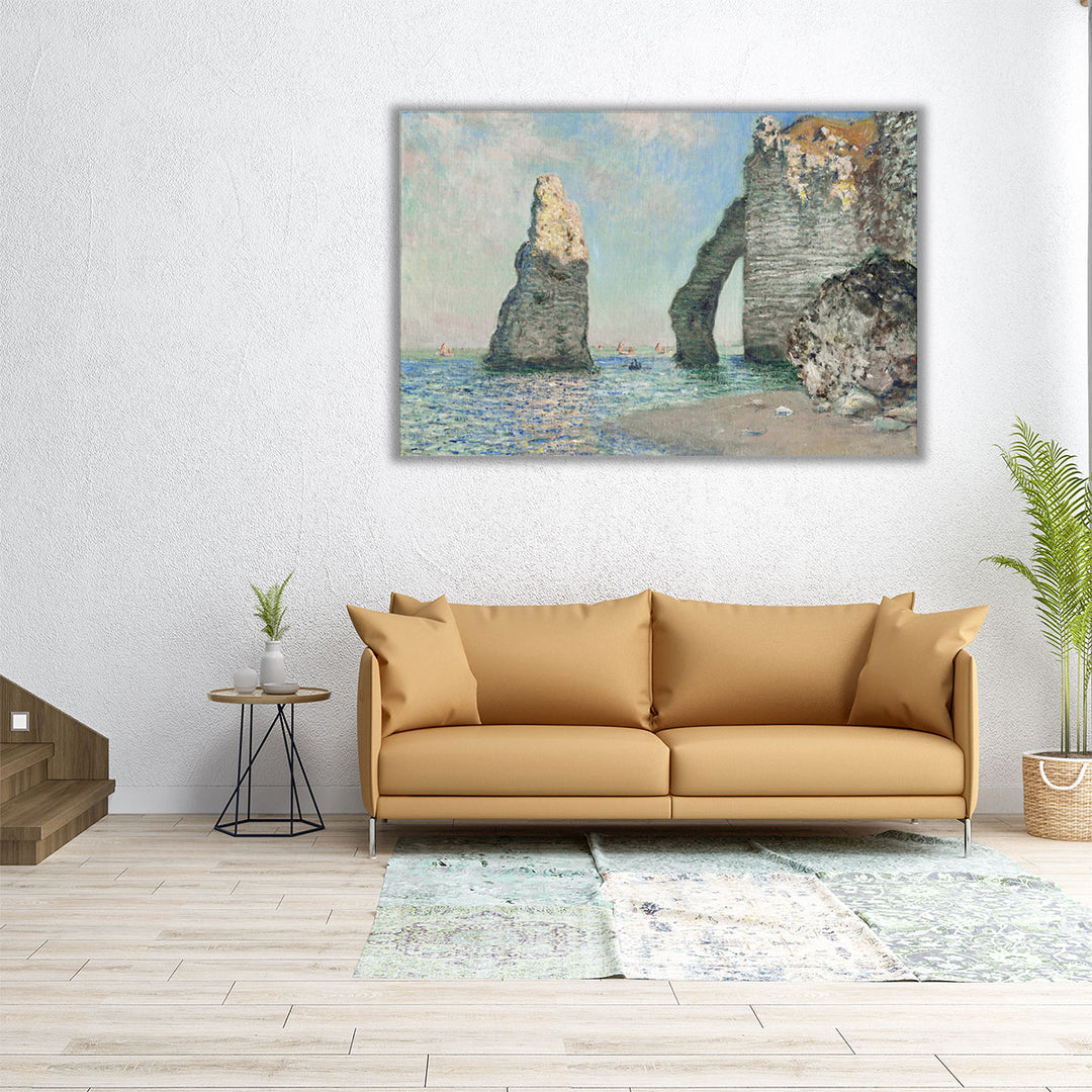 The Cliffs at Etretat, 1885 - Canvas Print Wall Art