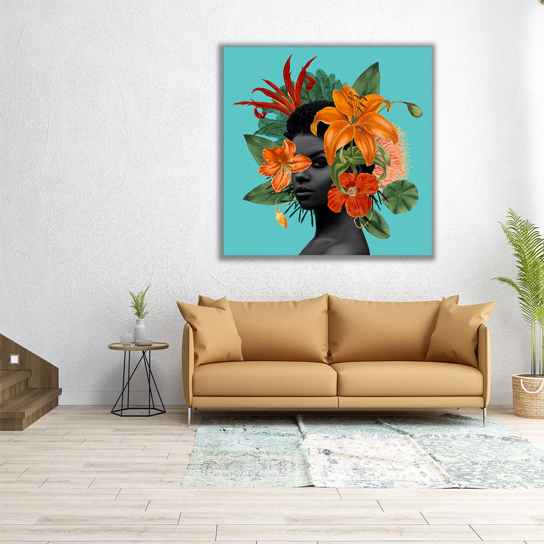 Tangerine Tropics II - Canvas Print Wall Art