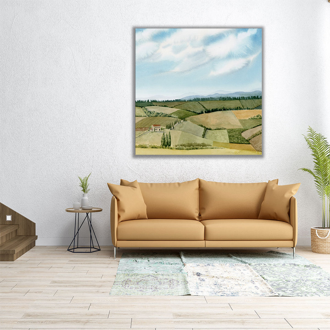 Tuscan Farmland I - Canvas Print Wall Art