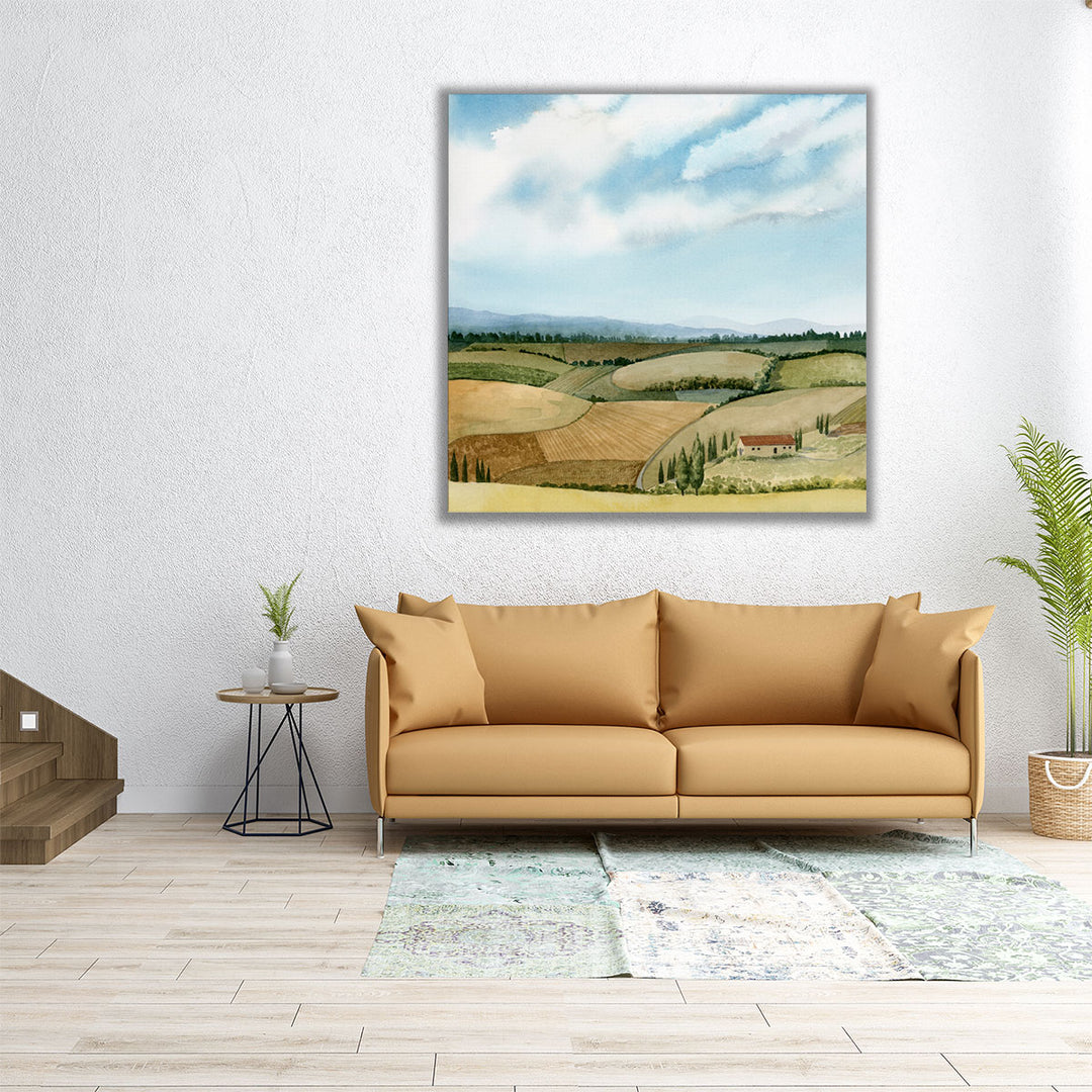 Tuscan Farmland II - Canvas Print Wall Art