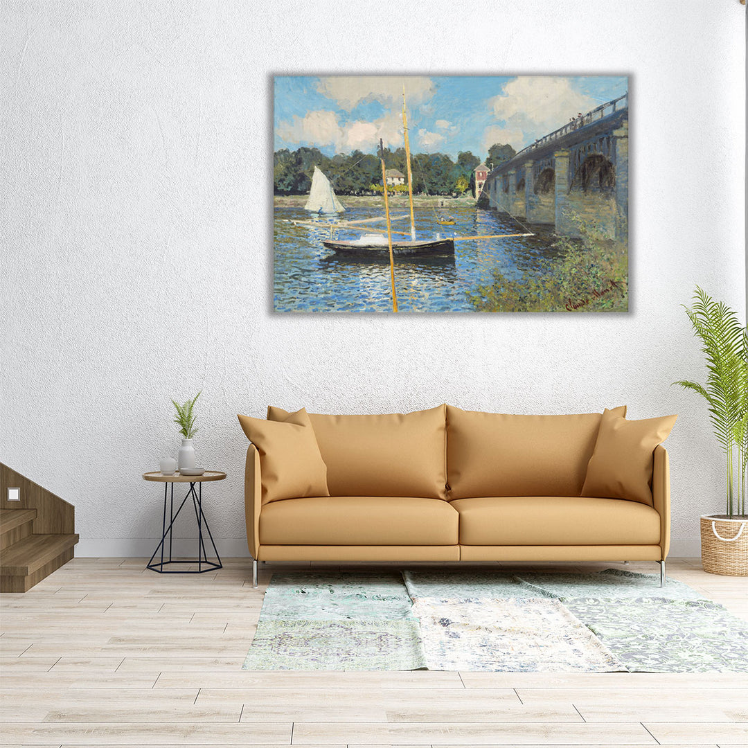 The Bridge at Argenteuil, 1874 - Canvas Print Wall Art