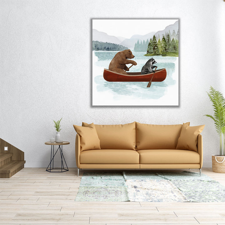 Canoe Trip I - Canvas Print Wall Art