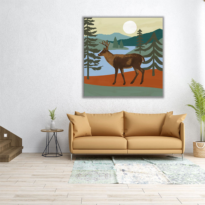 Trailside Animals IV - Canvas Print Wall Art