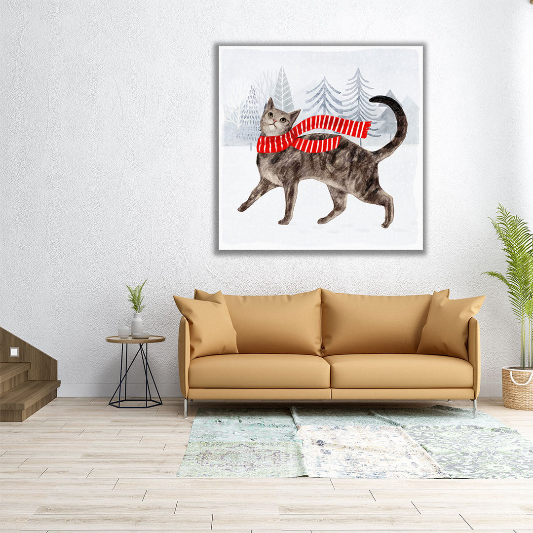 Christmas Cats & Dogs I - Canvas Print Wall Art