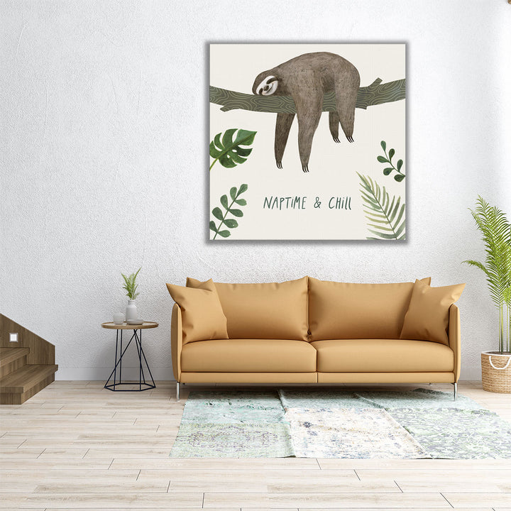 Sloth Sayings II - Canvas Print Wall Art