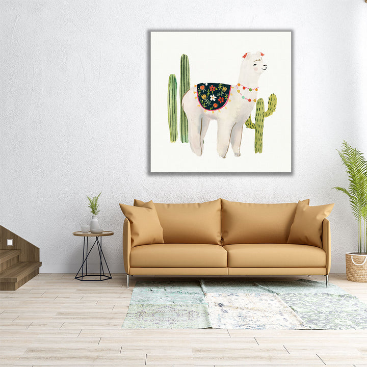 Sweet Alpaca III - Canvas Print Wall Art