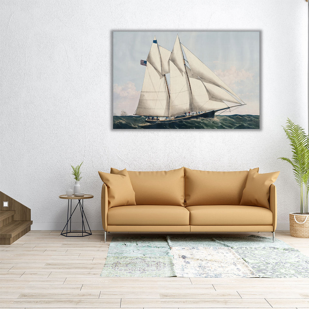 Antique Yachts IV - Canvas Print Wall Art