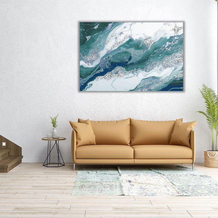 Rivers Of Blue - Canvas Print Wall Art