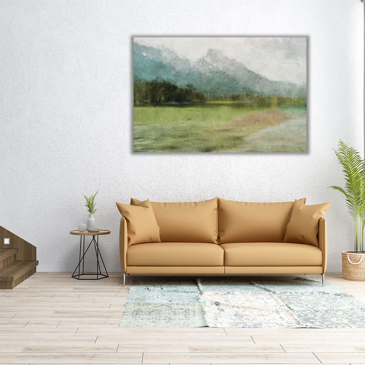 Distorted Lake - Canvas Print Wall Art