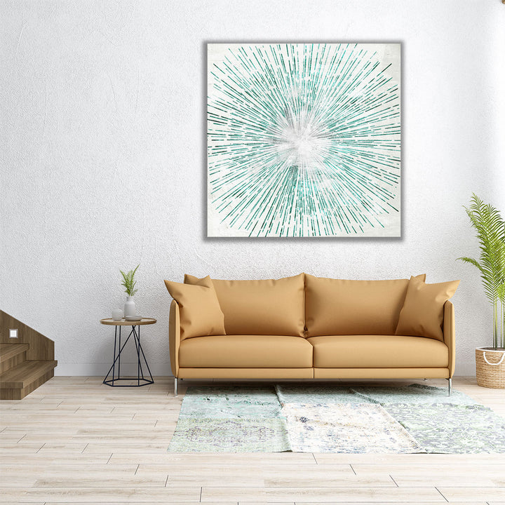 Emerald Burst - Canvas Print Wall Art