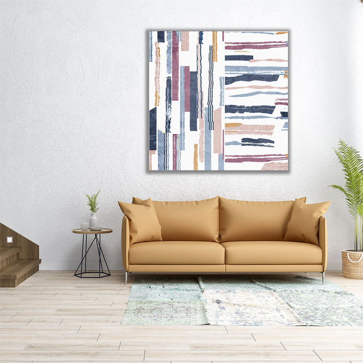 Squared Stripes 1 - Canvas Print Wall Art