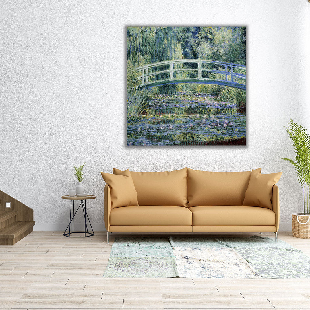 Water Lilies and Japanese Bridge, 1899 - Canvas Print Wall Art