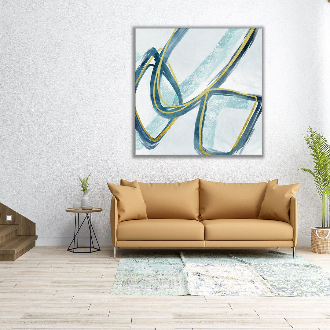 Geometric Collision 1 - Canvas Print Wall Art