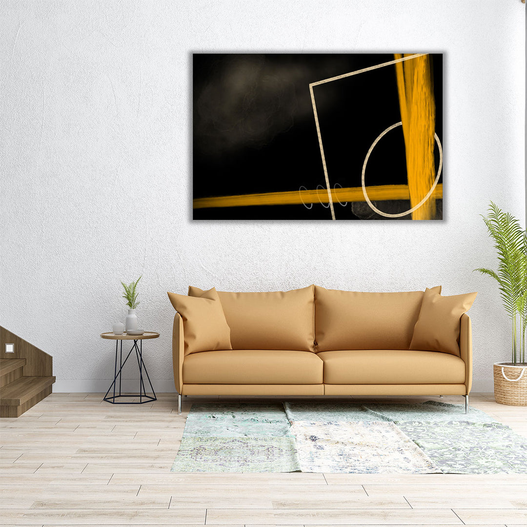 Geometric Gold - Canvas Print Wall Art