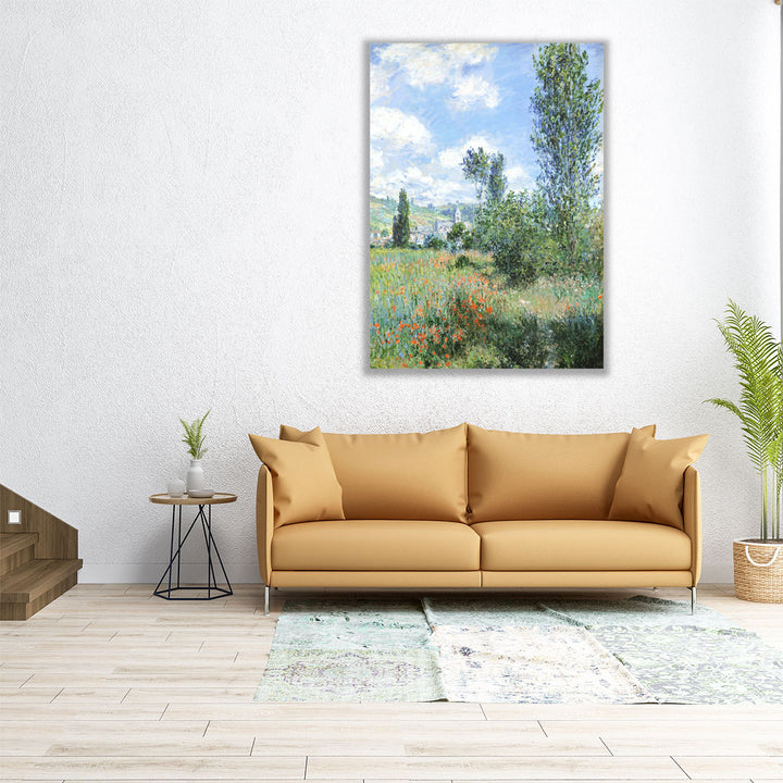 View of Vetheuil, 1880 - Canvas Print Wall Art