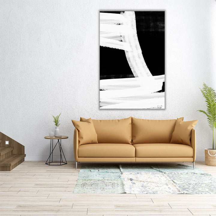 Broken 2 Black and White - Canvas Print Wall Art